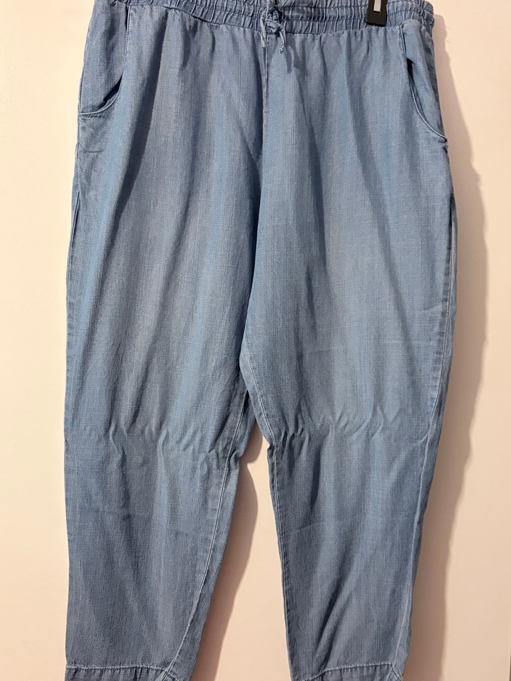 4/$25 Workshop Republic Clothing Light Blue Denim Elastic Waist Pants